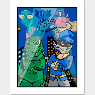 Sly Cooper and the Gang Featuring Godzilla Posters and Art